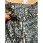 Zac & Rachel capri pants blue snake skin pattern size 16 Photo 3