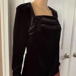 ANATOMIE Calliope Stretch Velvet Top in Black. MSRP $228 Black Size L Photo 11