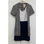 Lisa Jo Vintage white panel and navy blue bottom Photo 6