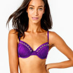 Lilly Pulitzer NWT  Bikini Dascha Top sz 12 Purple Photo 0
