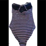 NIP Tuck Bond Eye Tummy Tuck Slimming Swimsuit Size 6 Multi Fit Cup Striped Blue Photo 5