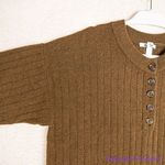 Madewell NEW plus Bowden Henley Sweater in Coziest Yarn, brown,plus size: 1X Photo 9