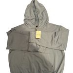 joe's jeans  Hooded lightweight sweatshirt in Light Indigo Sz. Large NWT Photo 4