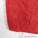 Madewell NEW Plus Asherton Waffle Henley Sweater in red, Christmas sweater, 1X Photo 15