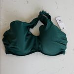 Shade & Shore  Green One-Shoulder Bikini Top Photo 3
