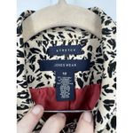 Jones Wear Animal Print Long Belted Coat Women 12 Brown Boho Chic Indie Indie Photo 2