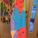 Women's Silkscapes Handpainted Multicolor Jacket Size M Size M Photo 5