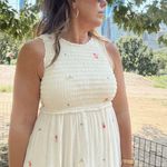 BOUTIQUE EMBROIDERED MAXI DRESS White Photo 1