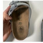 Birkenstock Vegan Arizona Sandals Women Gray Canvas Comfort Casual Sz 36 Shoes Photo 9