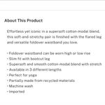 Victoria's Secret Cotton Foldover Flare Legging Photo 2