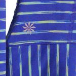 Athleta Womens Shirt Top Yellow Blue Stripe Long Sleeve Scoop Neck Stretch XXS Photo 4