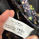 Natural Life  Velvet Dakota Tie Overalls Jumpsuit in Black Floral Stems - Size XL Photo 8