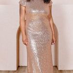 Revelry Rose Gold Sequins Chloe like bridesmaid dress size 14 Rose Gold 203 C30 Photo 0