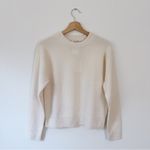 Aritzia NEW  Bare Cashmere Crew Sweater Whisper White Photo 4