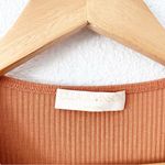 Ulla Johnson Lilo Ruffle-Shoulder Knit Top in Chestnut Photo 3