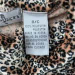 Vintage By Design Mock Neck Velour Leopard Print Short Sleeve Top Multi Photo 4