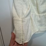 Abercrombie & Fitch Textured Crop Top Off White Side Zip Womens XL Photo 3