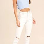 Lulus Blue Bow Halter Top Photo 0