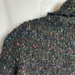 Talbots  Sweater Womens Size Medium Black with Rainbow Wool Mohair Blend Cozycore Photo 3