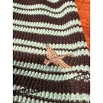 Eddie Bauer Y2K  Striped Teal Thermal Long Sleeve Shirt Medium Outdoors Snaps M Photo 7