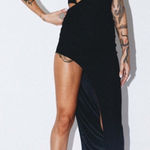 Princess Polly  Dress Black Midi Photo 0