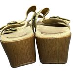 Dansko  Sophie Wedge Sandals 11-11.5 Beige Snakeskin Leather Slip On Clogs Shoes Photo 5