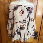 The Clothing Company Boho Floral Off Shoulder Romper Bell Sleeve Cream Playsuit Photo 9