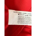 ZARA Women's Red Tie Neck Long Puff Sleeve Button Career Shirt Blouse Top Size M Photo 3