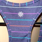 Athleta  Women's Athletic Racerback Tank Top Striped - Navy and Multicolor Size M Photo 2