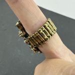 Vintage Boho Floral Shaped Gemstone Stretch Band Ring Jewelry Silver Photo 4