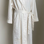 Oscar de la Renta White Bathrobe Robe, Size 1X Photo 0