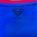 DC Comics Superman Women's Blue and Red V-Neck Top Size XL Photo 5