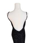 Katie May  - Don’t Rub Me Wrong Black Burnout Leopard Velvet Slip Midi Dress Sz M Photo 6