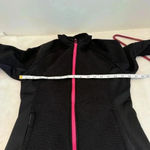 Spyder  Womens Jacket Small  Black Waffle Weave Knit Full Zip Casual Logo Photo 8