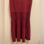 Club Monaco Sleeveless Burgundy Mini Sweater Dress Photo 3