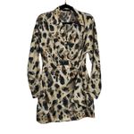 MNG Mango Womens Leopard Print Long Sleeve V Photo 12