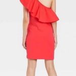 Target A New Day Black Ruffled One Shoulder Sleeveless Dress Photo 1