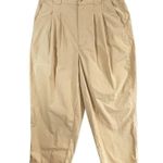 Madewell Pull On Balloon Pants Womens 4 Tan Pleated Adjustable Tabs Modern Photo 1