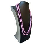 Purple Lavender Vintage Beaded Long Length Necklace Photo 1