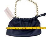 Jules Kae Brea pouch vegan leather in sapphire blue mini Bag with gold chain NEW Photo 3