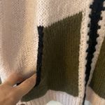 ZARA Pink and Olive Knit Sweater size XL length 26” bust 48” zipper front Photo 4