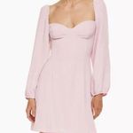 Wilfred  Pink Novella Mini Dress Puff Sleeve Long Sleeve Women’s Size 8 Photo 1