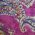 Ralph Lauren LAUREN  PAISLEY PURPLE TIE DYE HANDKERCHIEF HEM LINED SKIRT M PETITE Photo 5