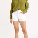 Levi's  Premium 501 Original Fit High Rise Shorts Size 28 Everything's Fine White Photo 3