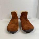 Hush Puppies Hush Puppies Brown Lined Faux Fur Ankle Bootie Boots W/side Zip Up Hippie 10M Photo 1