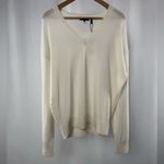 Theory NWT Feather Cashmere Sweater in Ivory Size Large Photo 1