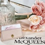 Alexander McQueen Baby Pink Cardholder Photo 2