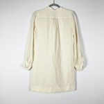 Nili Lotan Najam Silk Chiffon Collarless Button Front Long Sleeve Mini Dress S Photo 2