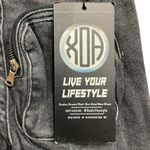 XOA Xtra Ordinaire Apparel Women's Cargo Denim Jeans Smokewash Size XXS NWT Black Photo 7