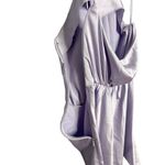 BHLDN  Ruby Stretch Satin Halter Mini‎ Dress in Purple Lavender Size Small Photo 6